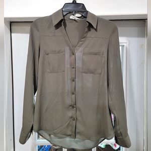 EXPRESS Olive Green Blouse